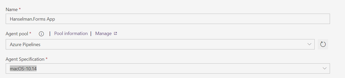 macOS-version selection in Azure DevOps