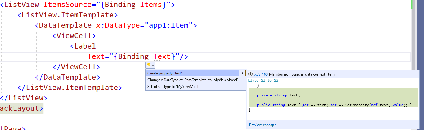 Code being generated inside of the data model