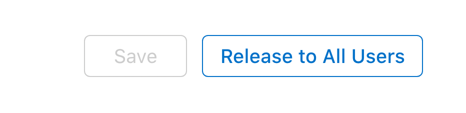 You always have the ability to release to all users
