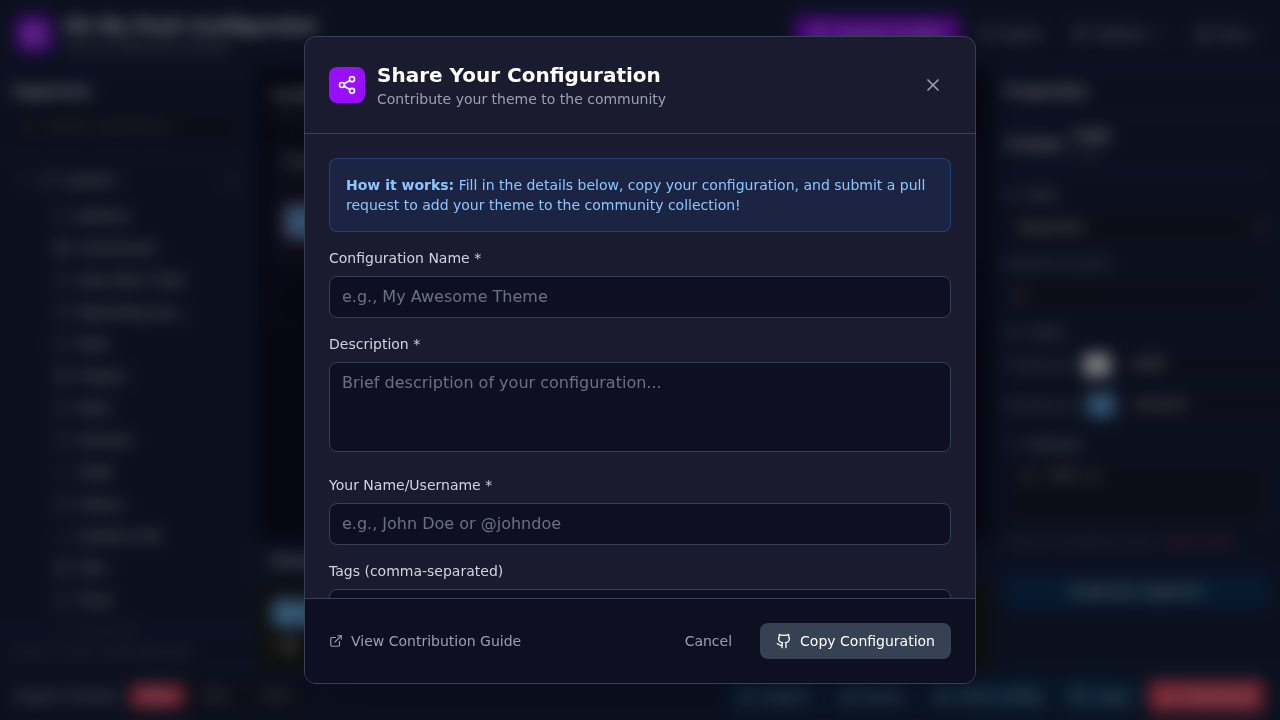 Easy-to-use sharing dialog with step-by-step instructions